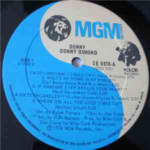 Donny Osmond - Donny download mp3