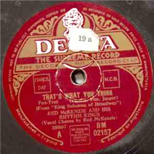 Red McKenzie And His Rhythm Kings - That's What You Think mp3 download