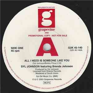 Syl Johnson - All I Need Is Someone Like You / Do You Know What Love Is download mp3