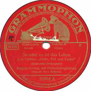 Brigitte Horney / Oskar Joost Künstler-Orchester - So Oder So Ist Das Leben / Liebeslied download mp3