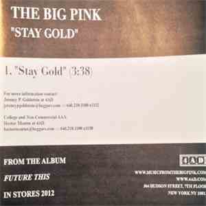 The Big Pink - Stay Gold mp3 download