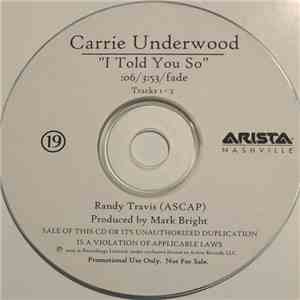 Carrie Underwood - I Told You So download mp3