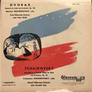 Dvorak - Mstislav Rostropovich, Vaclav Talich, Czech Philharmonic Orchestra / Tchaikovsky - Sviatoslav Knushevitsky, National Philharmonic Orchestra, Alexander Gauk - Concerto For Cello And Orchestra, Op 104. / Variations On A Rococo Theme For Cello And O download mp3