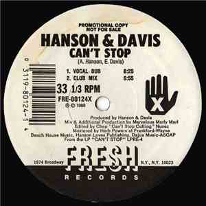 Hanson & Davis - Can't Stop download mp3