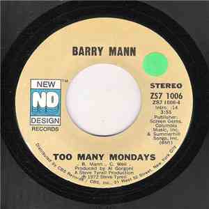 Barry Mann - Too Many Mondays / Lay It All Out download mp3