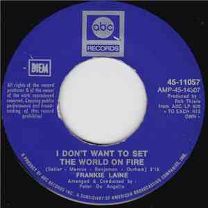 Frankie Laine - I Don't Want To Set The World On Fire / I Found You download mp3