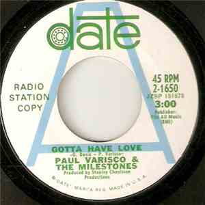 Paul Varisco & The Milestones - Gotta Have Love/Look Around You People download mp3
