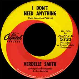 Verdelle Smith - I Don't Need Anything / If You Can't Say Anything Nice download mp3