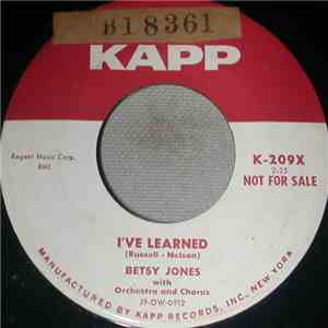 Betsy Jones - I've Learned / Country Waltz download mp3