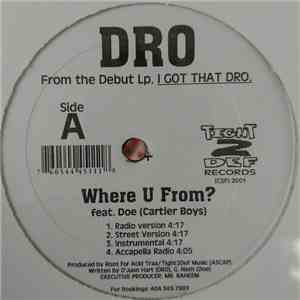 Dro - Where U From download mp3