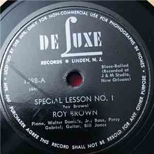 Roy Brown - Special Lesson No. 1 / Woman's A Wonderful Thing mp3 download