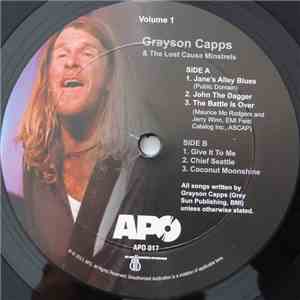 Grayson Capps & The Lost Cause Minstrels - Grayson Capps & The Lost Cause Minstrels Volume 1 download mp3