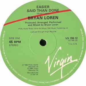 Bryan Loren - Easier Said Than Done download mp3