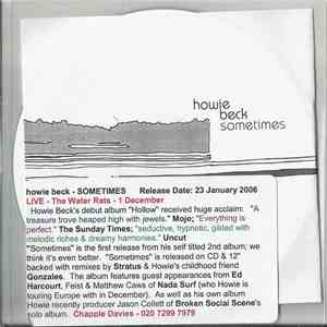 Howie Beck - Sometimes download mp3