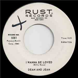 Dean And Jean - I Wanna Be Loved / Thread Your Needle mp3 download