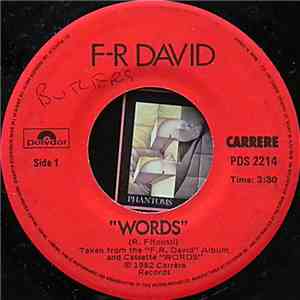 F-R David - Words / When The Sun Goes Down download mp3