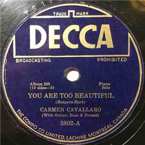 Carmen Cavallaro - You Are Too Beautiful / The Most Beautiful Girl In The World mp3 download