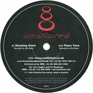 DJ Brockie & Ed Solo - Sleeping Giant b/w Piano Tune download mp3