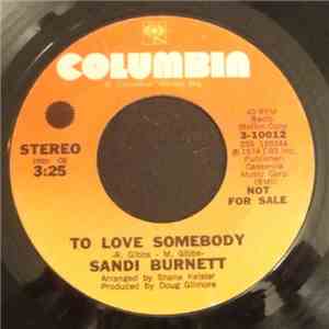 Sandi Burnett - To Love Somebody mp3 download