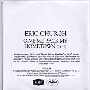 Eric Church - Give Me Back My Hometown mp3 download