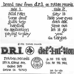 Dirty Rotten Imbeciles - Definition download mp3