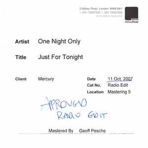 One Night Only - Just For Tonight download mp3