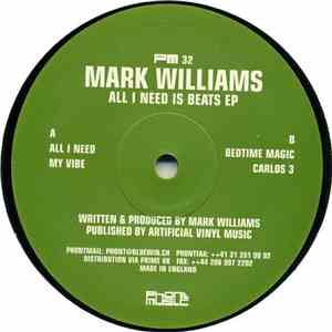 Mark Williams - All I Need Is Beats EP download mp3