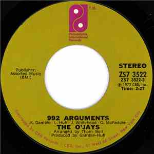The O'Jays - 992 Arguments download mp3